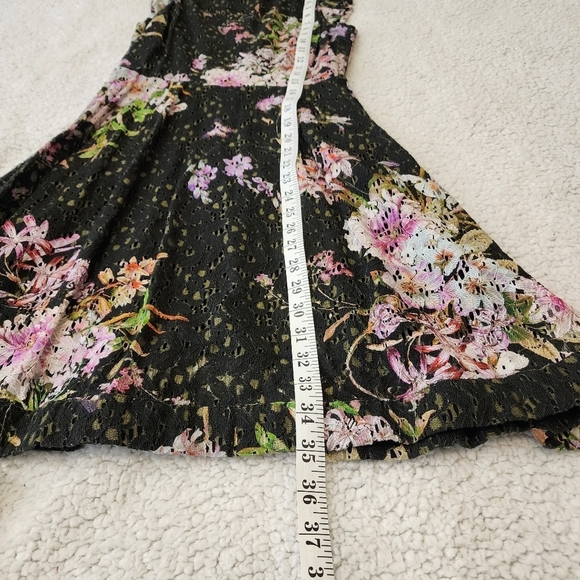 Anthropologie eri + ali Nevaeh floral lace fit & flare dress Size 2 - Picture 11 of 12